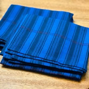 Set of 2 Levi Strauss Kitchen Towels Flour Sack Blue Striped